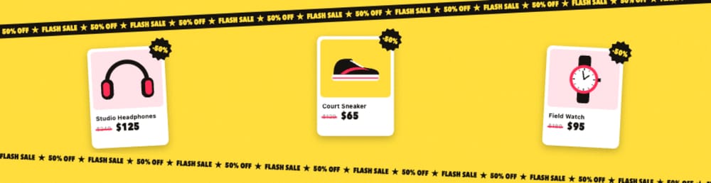 Flash Sale, 970 by 250